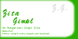 zita gimpl business card